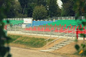 Nowa trybuna na stadionie im. Braci Gadajów [ZDJĘCIA]