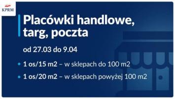 Nowe obostrzenia w/z z COVID-19 obowiązujące od 27.03. do 9.04.