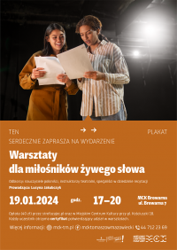 Warsztaty dla miłośników teatru i recytacji