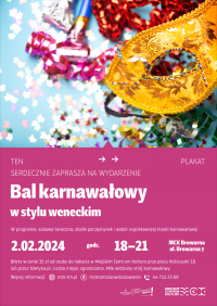 Zapraszamy na bal karnawałowy w stylu weneckim